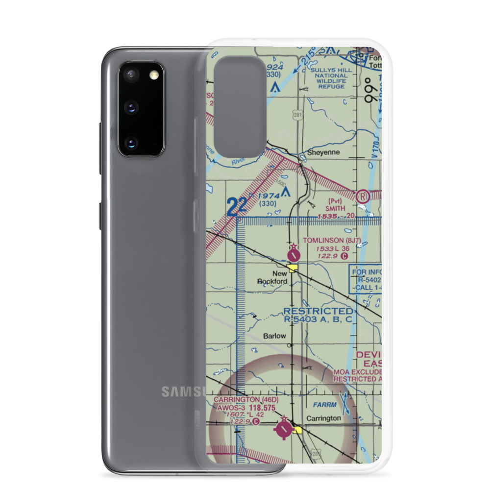Tomlinson Field (8J7) VFR Sectional Samsung Case Samsung Galaxy S20 model shown