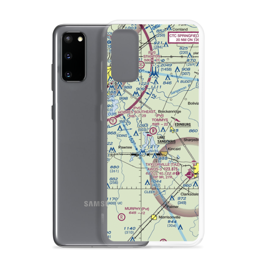 Tommy's Airpark (9LL5) VFR Sectional Samsung Case Samsung Galaxy S20 model shown