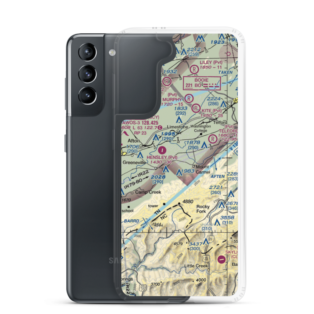 Tommy's Field Airport (4TN5) VFR Sectional Samsung Case Samsung Galaxy S21 model shown