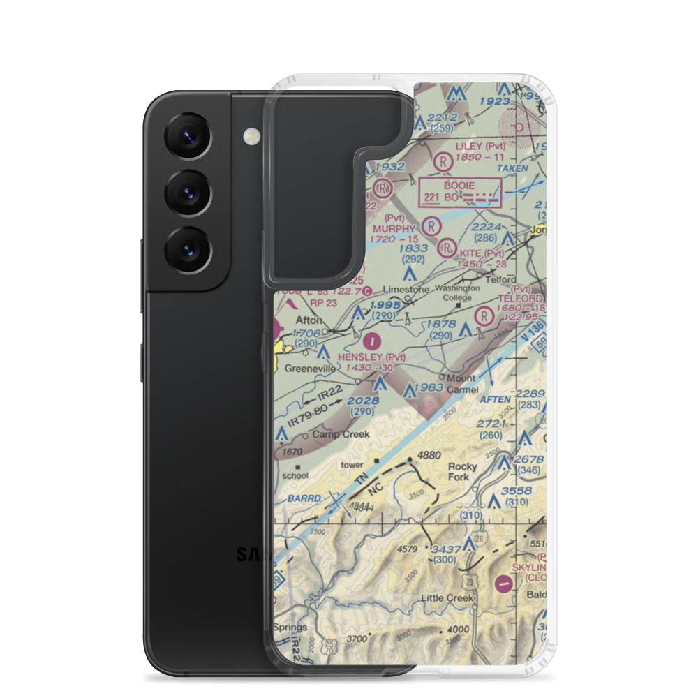 Tommy's Field Airport (4TN5) VFR Sectional Samsung Case Samsung Galaxy S22 model shown