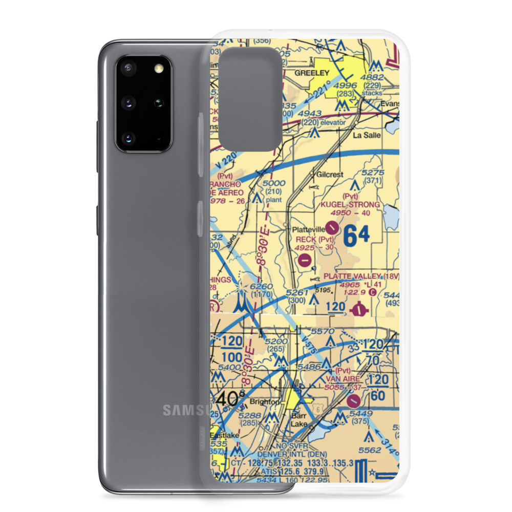 Tonga Airport (1CD2) VFR Sectional Samsung Case Samsung Galaxy S20 Plus model shown