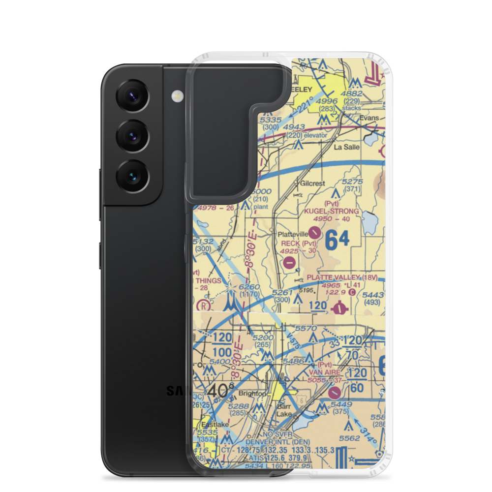 Tonga Airport (1CD2) VFR Sectional Samsung Case Samsung Galaxy S22 model shown