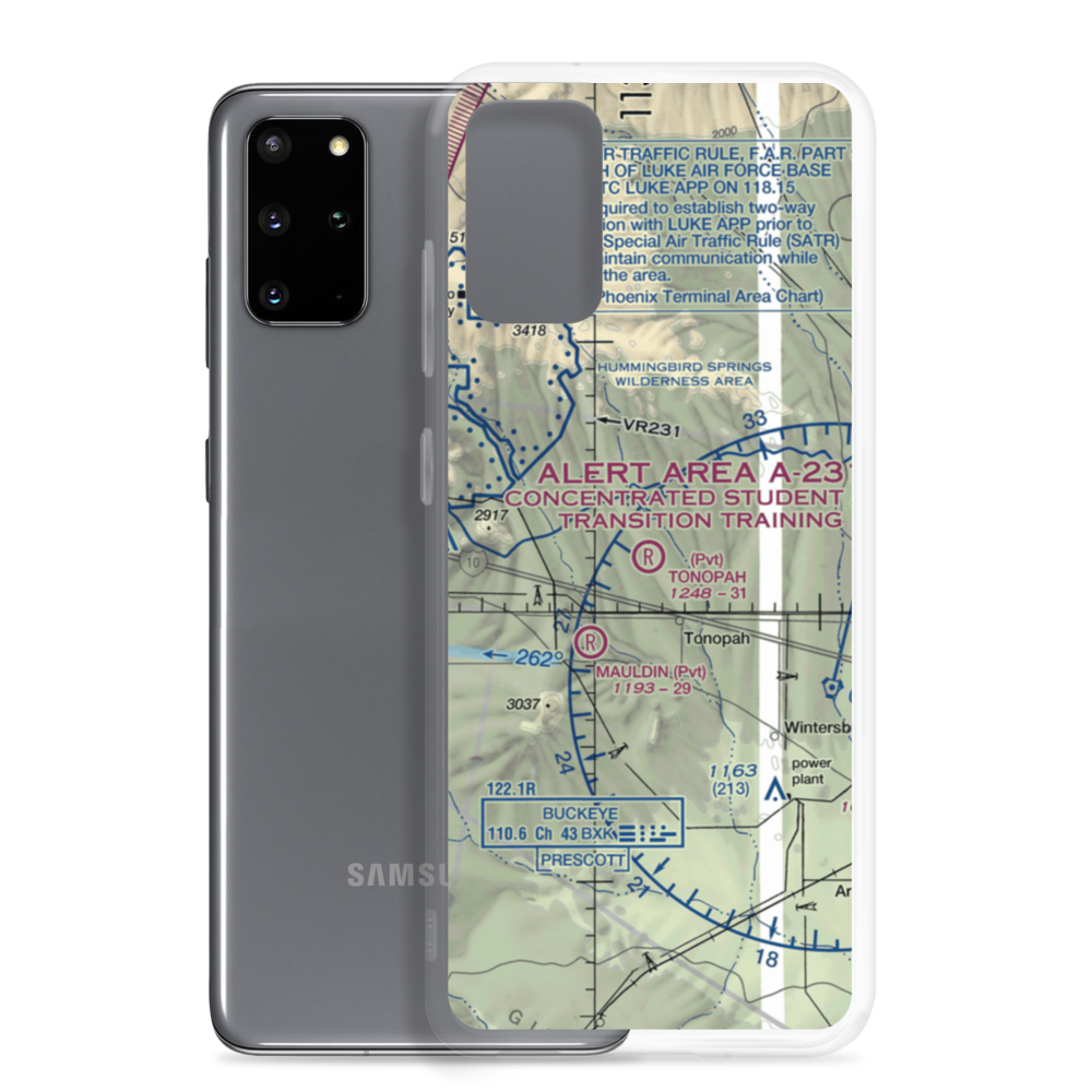 Tonopah Airport (AZ85) VFR Sectional Samsung Case Samsung Galaxy S20 Plus model shown