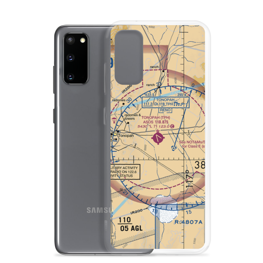 Tonopah Airport (TPH) VFR Sectional Samsung Case Samsung Galaxy S20 model shown