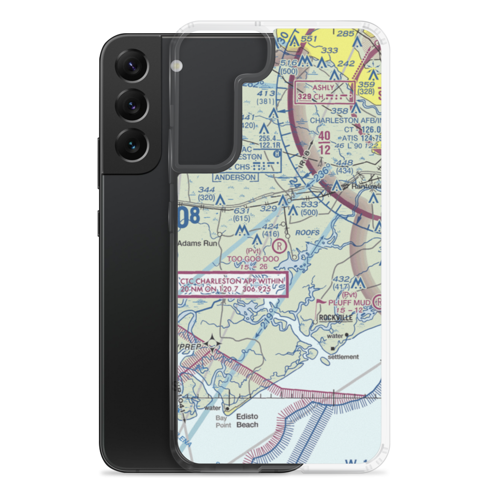 Too Goo Doo Farms Airport (SC51) VFR Sectional Samsung Case Samsung Galaxy S22 Plus model shown