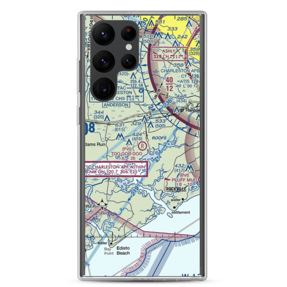 Too Goo Doo Farms Airport (SC51) VFR Sectional Samsung Case Samsung Galaxy S22 Ultra model shown