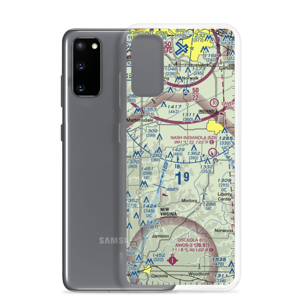 Too Short Airport (IA11) VFR Sectional Samsung Case Samsung Galaxy S20 model shown