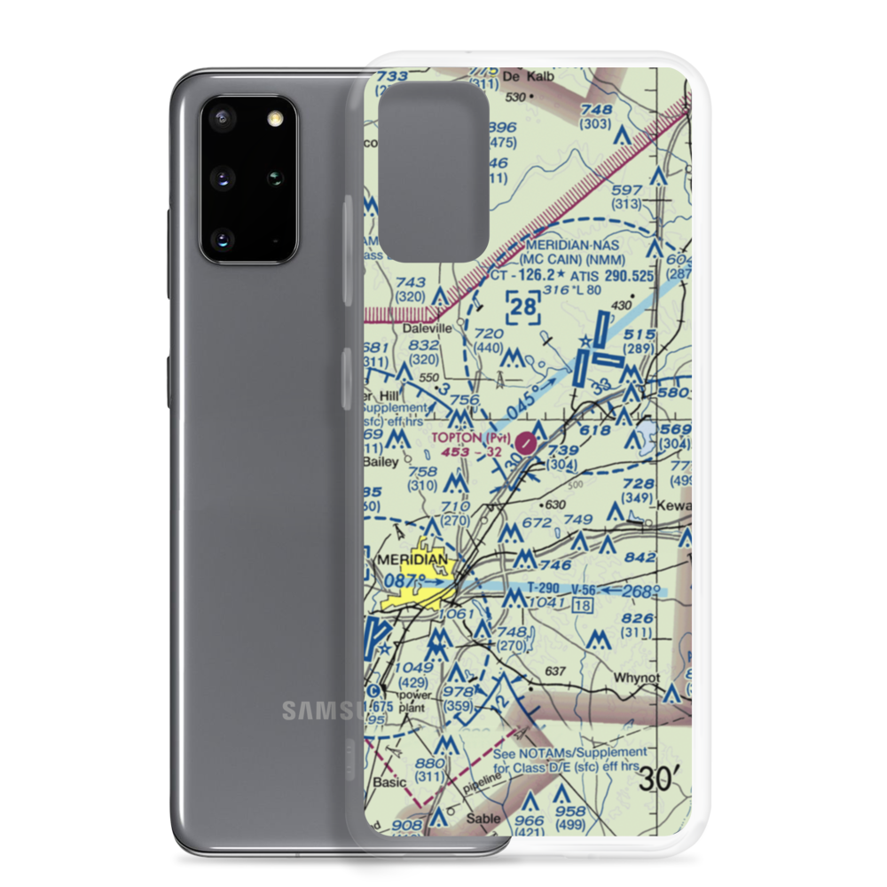 Topton Air Estates Airport (0MS0) VFR Sectional Samsung Case Samsung Galaxy S20 Plus model shown