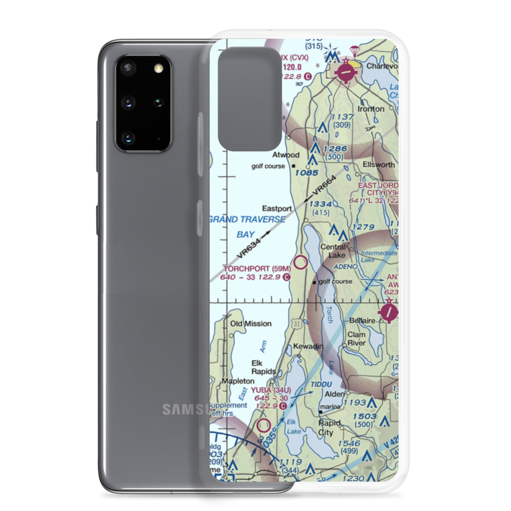 Torchport Airport (59M) VFR Sectional Samsung Case Samsung Galaxy S20 Plus model shown
