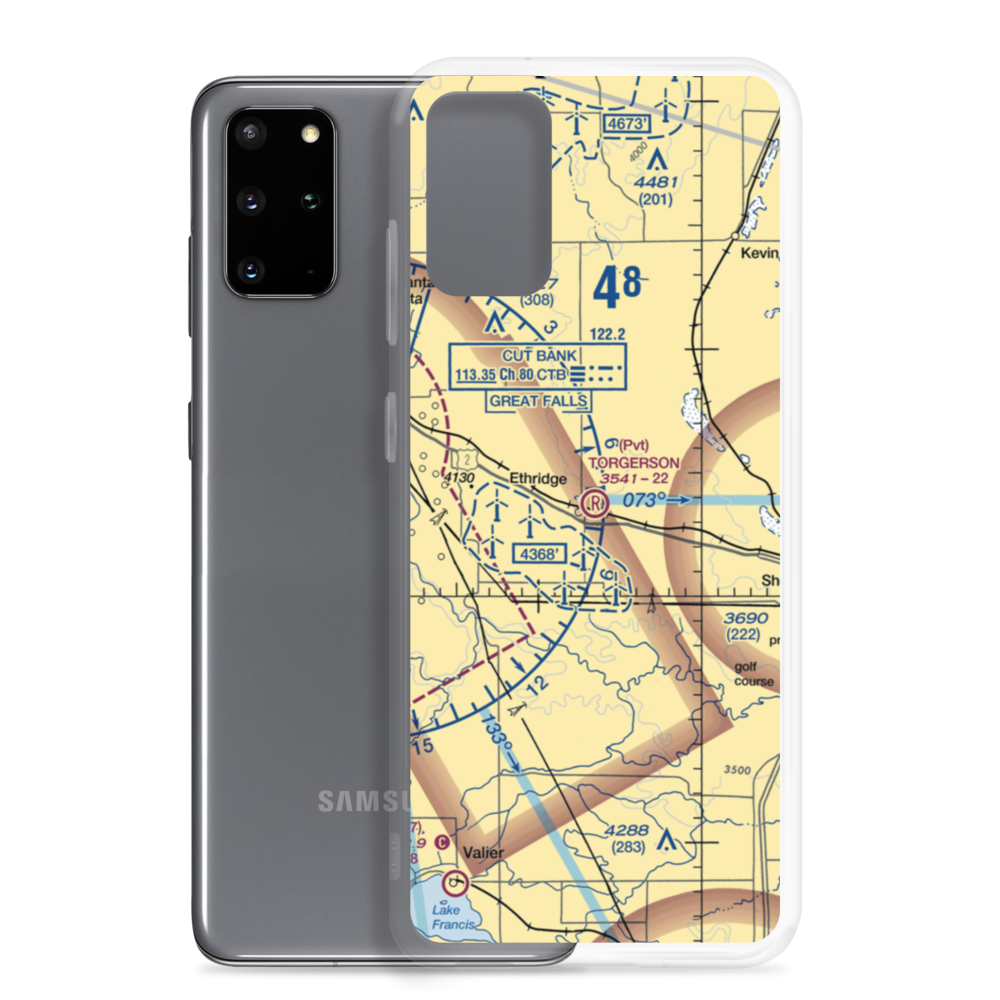 Torgerson Airport (06MT) VFR Sectional Samsung Case Samsung Galaxy S20 Plus model shown