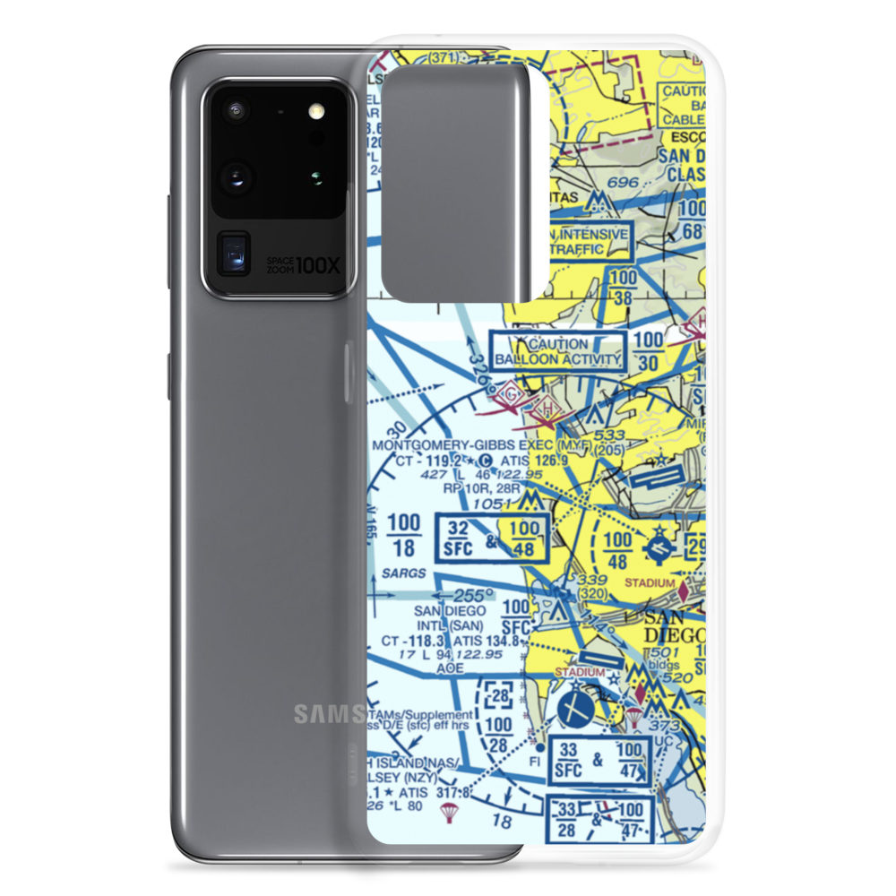 Torrey Pines Gliderport (CA84) VFR Sectional Samsung Case Samsung Galaxy S20 Ultra model shown