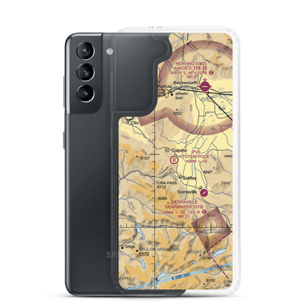 Totem Pole Ranch Airport (CA38) VFR Sectional Samsung Case Samsung Galaxy S21 model shown