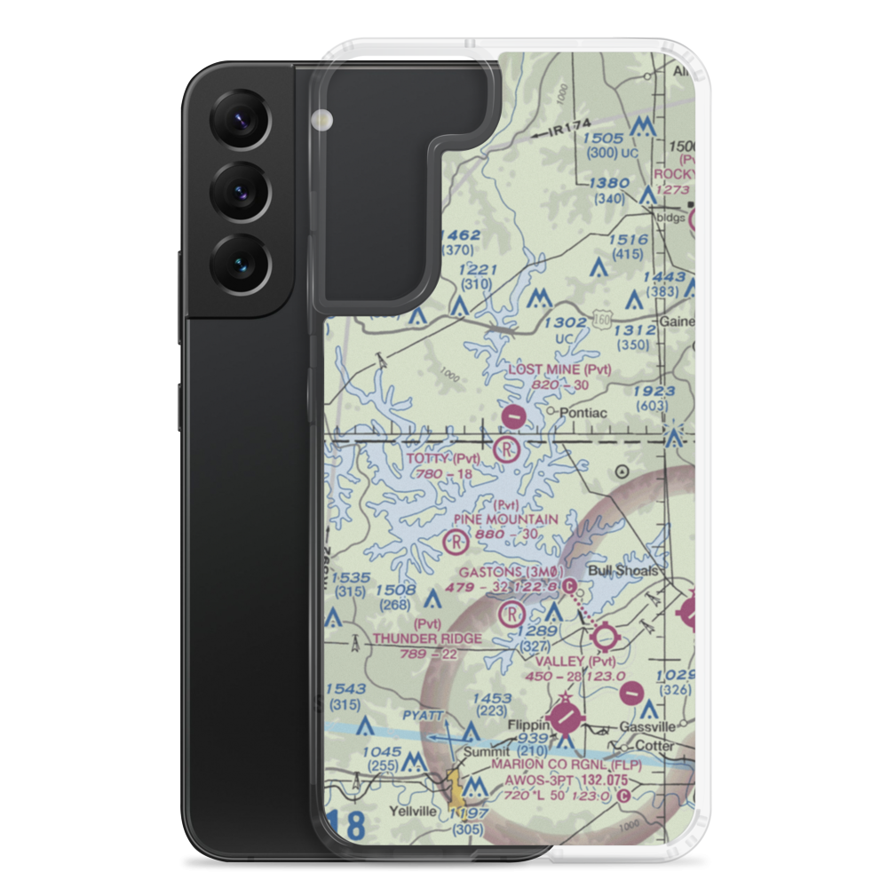Totty Field Airport (8AR1) VFR Sectional Samsung Case Samsung Galaxy S22 Plus model shown