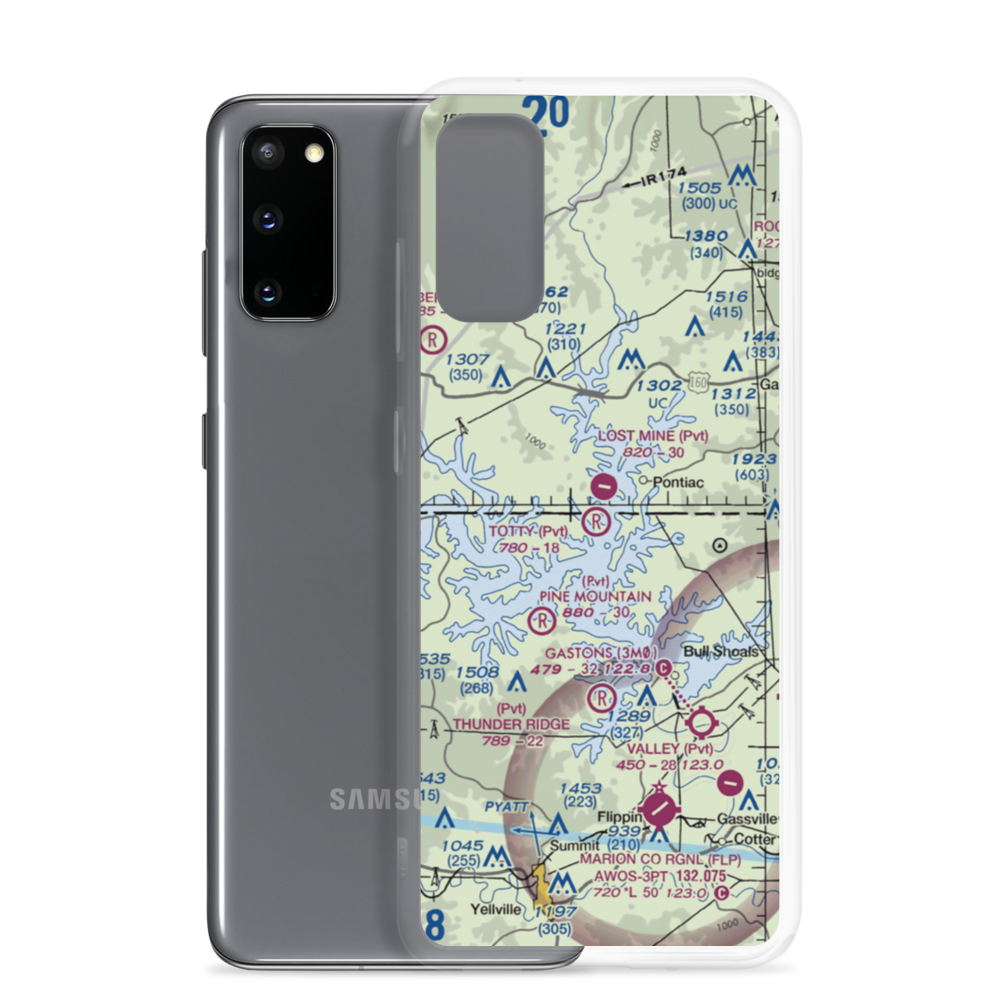 Totty Field Airport (8AR1) VFR Sectional Samsung Case Samsung Galaxy S20 model shown