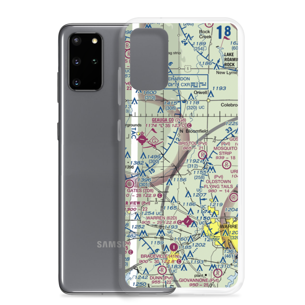 Tounshendeaux Airport (85OH) VFR Sectional Samsung Case Samsung Galaxy S20 Plus model shown