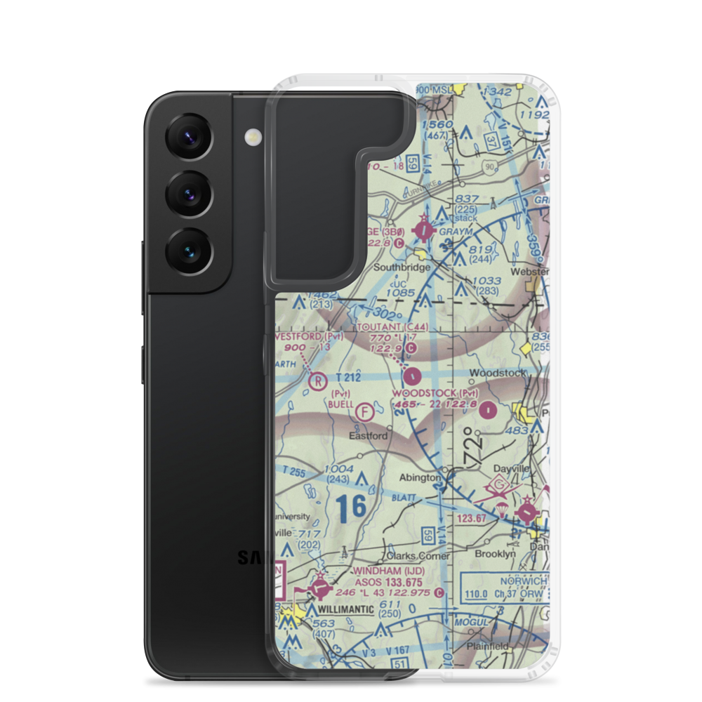 Toutant Airport (C44) VFR Sectional Samsung Case Samsung Galaxy S22 model shown