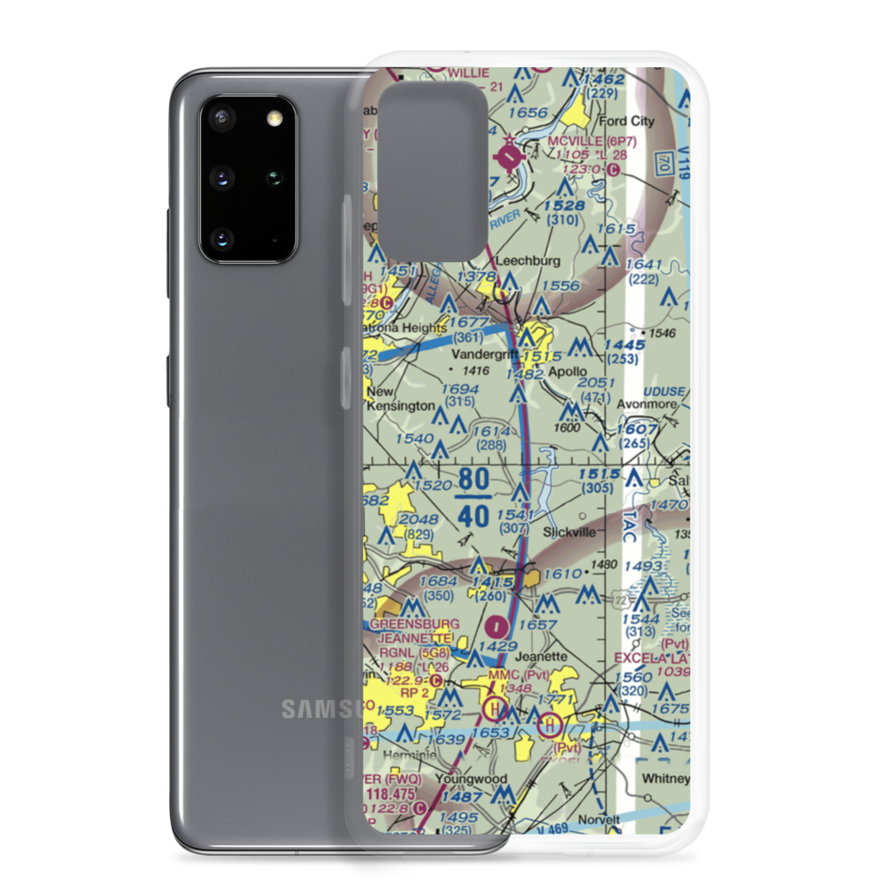 Tower Airfield (6PA1) VFR Sectional Samsung Case Samsung Galaxy S20 Plus model shown