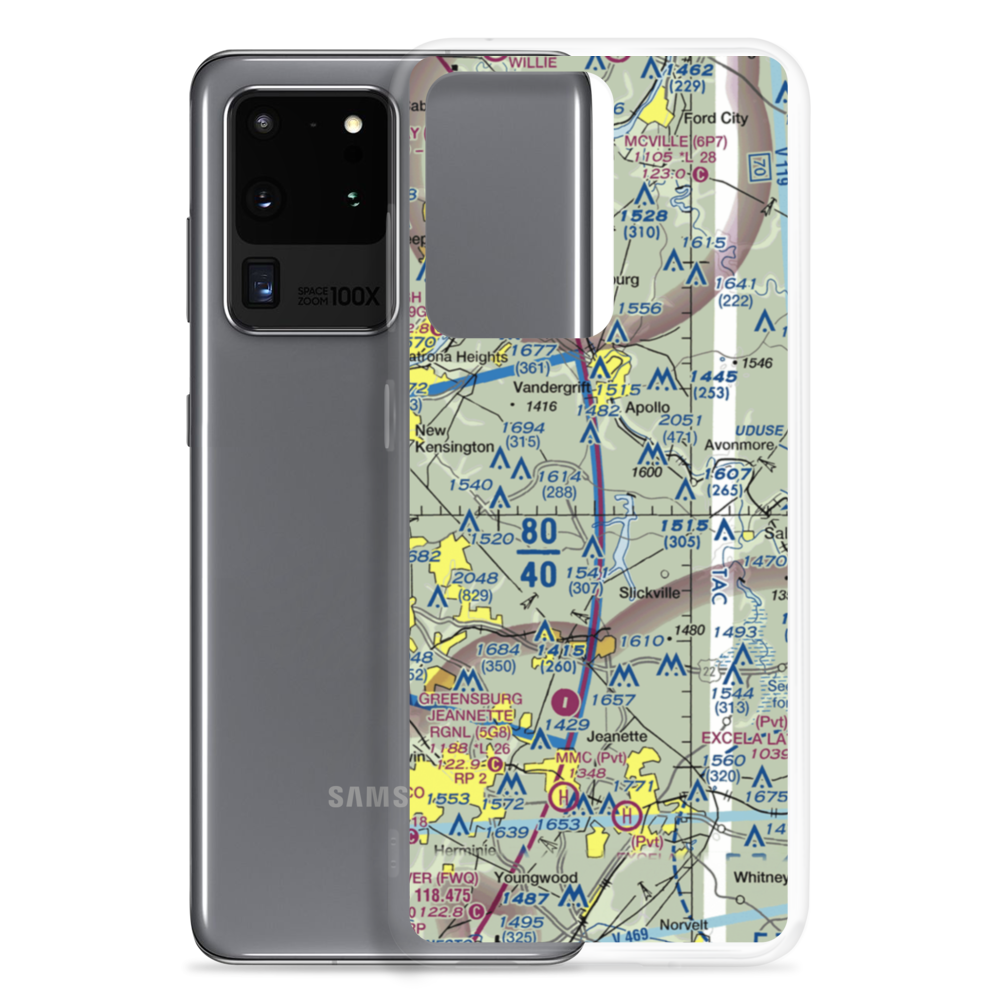Tower Airfield (6PA1) VFR Sectional Samsung Case Samsung Galaxy S20 Ultra model shown
