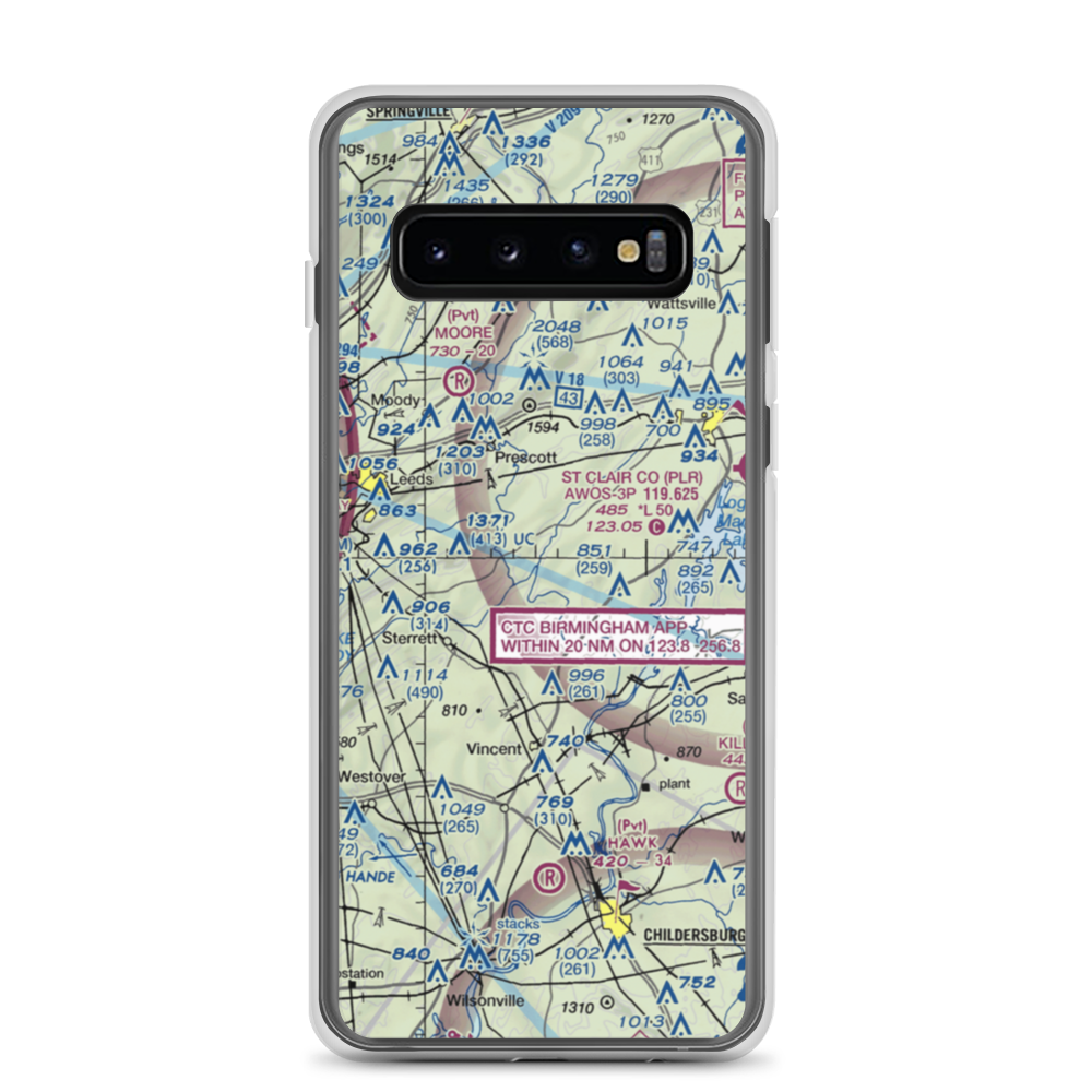 Town & Country Airpark (3AL6) VFR Sectional Samsung Case Samsung Galaxy S10 model shown
