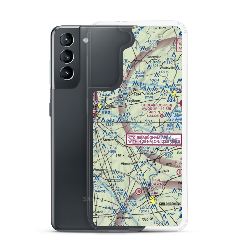 Town & Country Airpark (3AL6) VFR Sectional Samsung Case Samsung Galaxy S21 model shown