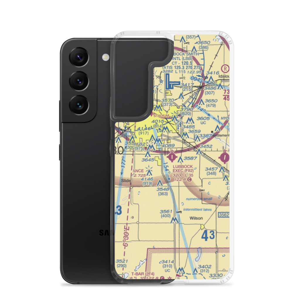 Town & Country Airpark (F82) VFR Sectional Samsung Case Samsung Galaxy S22 model shown