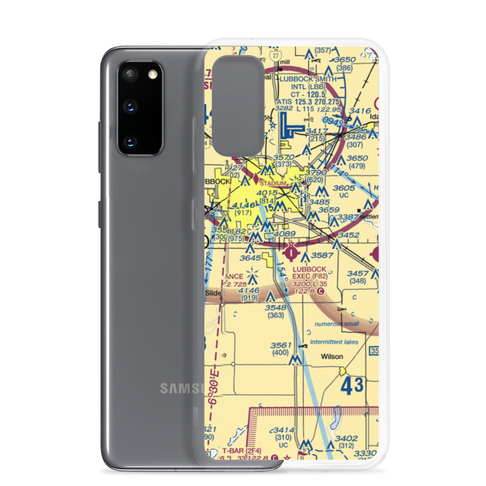 Town & Country Airpark (F82) VFR Sectional Samsung Case Samsung Galaxy S20 model shown