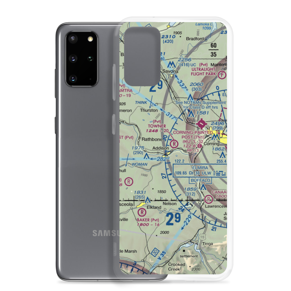 Towner Farm Airport (2NY7) VFR Sectional Samsung Case Samsung Galaxy S20 Plus model shown