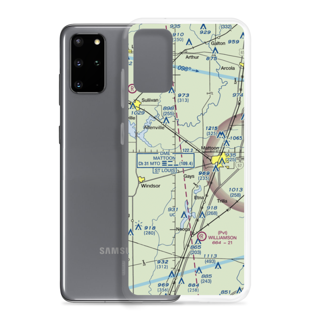 Townley Farms Airport (9LL9) VFR Sectional Samsung Case Samsung Galaxy S20 Plus model shown