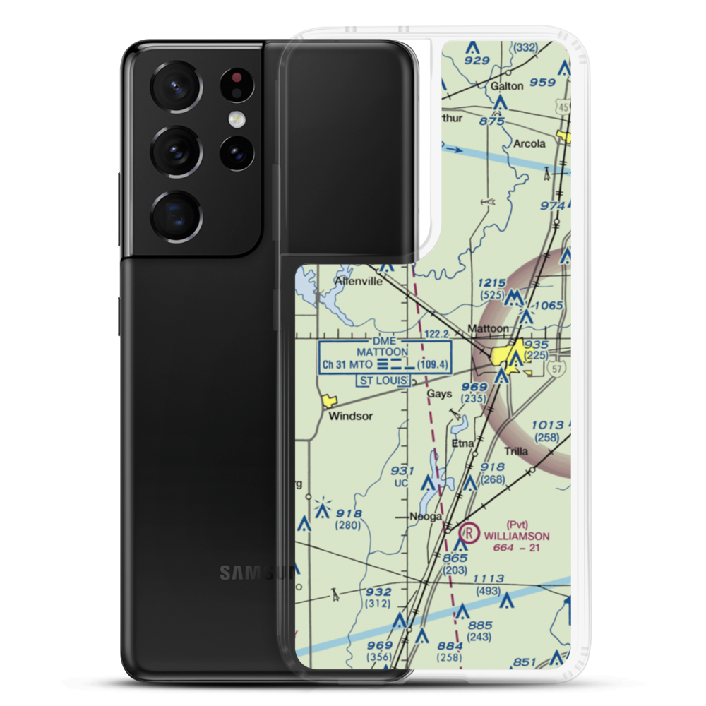 Townley Farms Airport (9LL9) VFR Sectional Samsung Case Samsung Galaxy S21 Ultra model shown