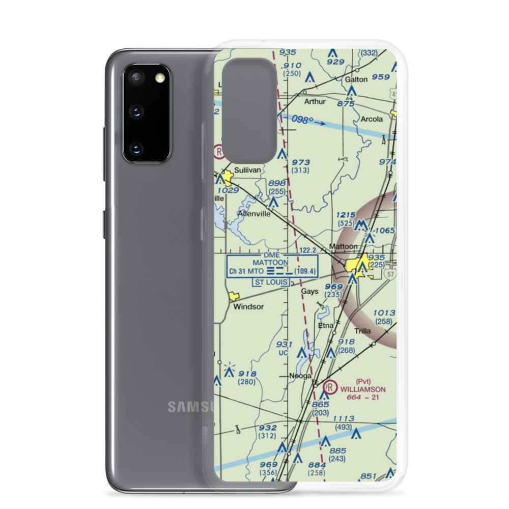 Townley Farms Airport (9LL9) VFR Sectional Samsung Case Samsung Galaxy S20 model shown