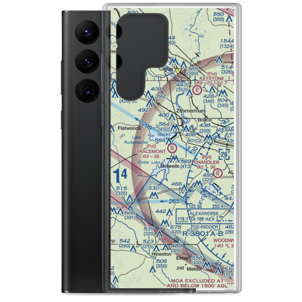 Tracemont Field (LA10) VFR Sectional Samsung Case Samsung Galaxy S22 Ultra model shown