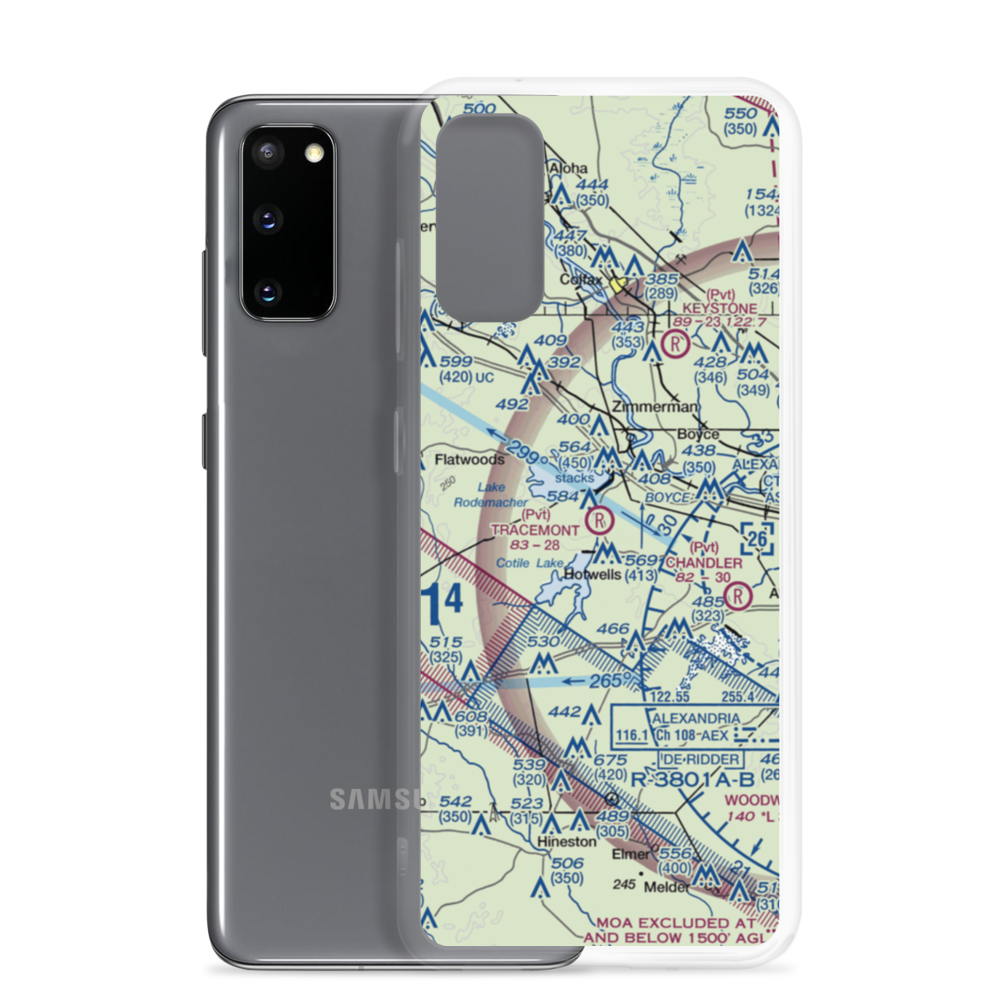 Tracemont Field (LA10) VFR Sectional Samsung Case Samsung Galaxy S20 model shown