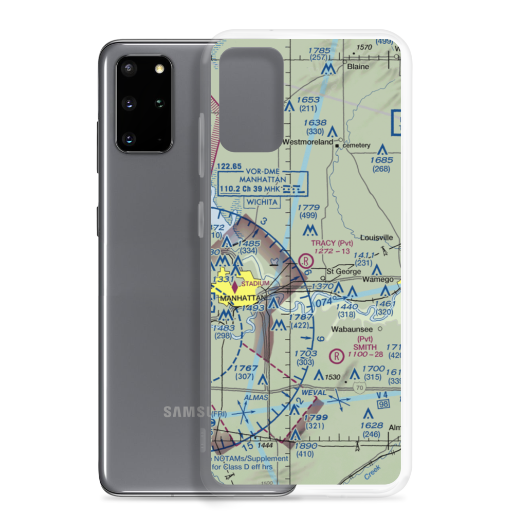 Tracy Airport (5KS6) VFR Sectional Samsung Case Samsung Galaxy S20 Plus model shown