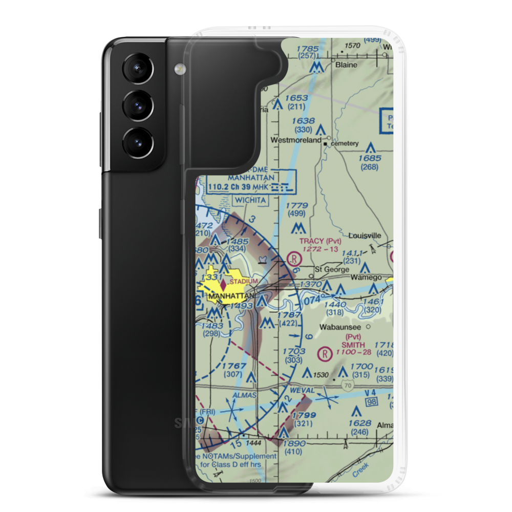 Tracy Airport (5KS6) VFR Sectional Samsung Case Samsung Galaxy S21 Plus model shown
