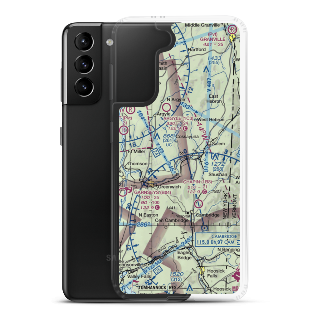 Tracy Field (4NK2) VFR Sectional Samsung Case Samsung Galaxy S21 Plus model shown
