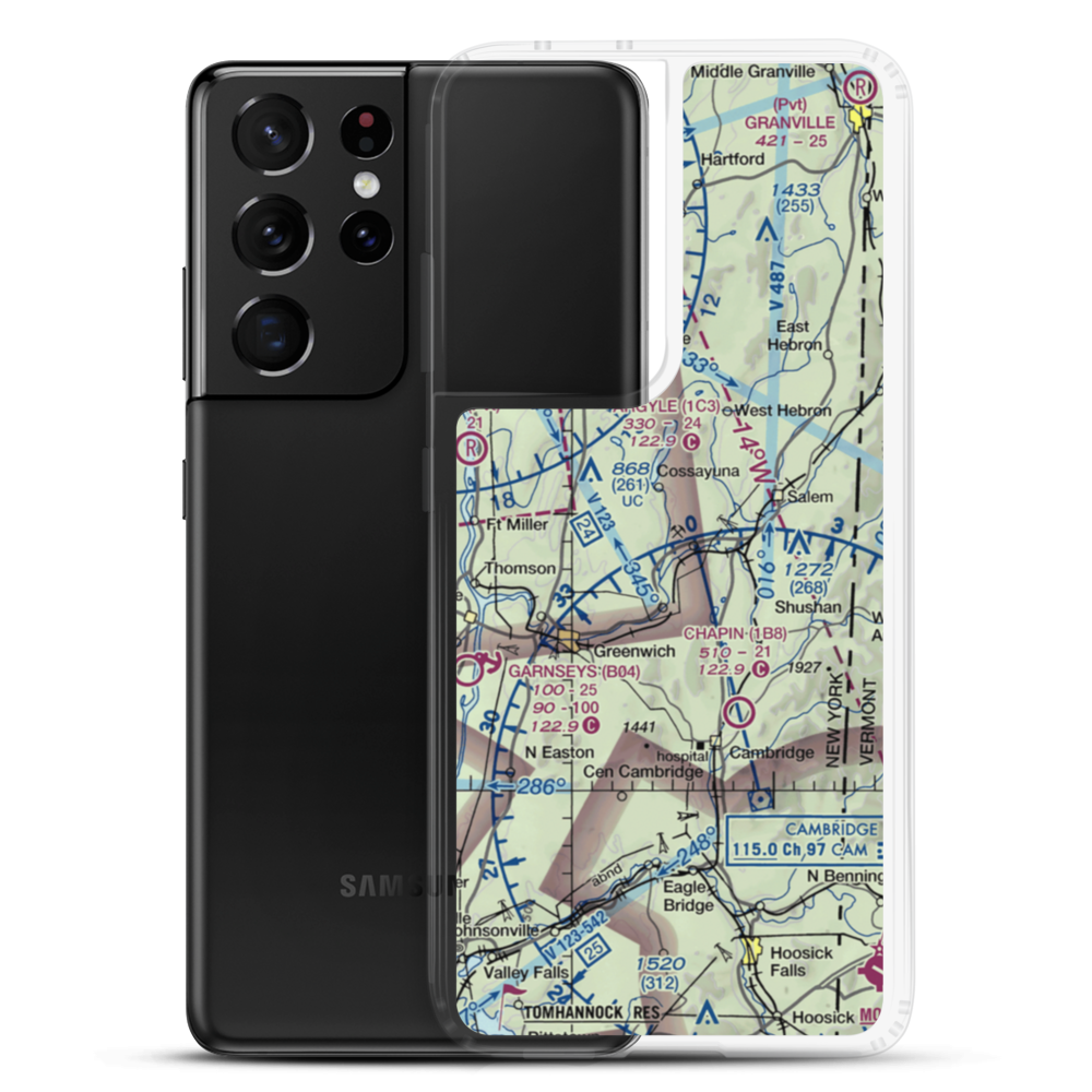 Tracy Field (4NK2) VFR Sectional Samsung Case Samsung Galaxy S21 Ultra model shown