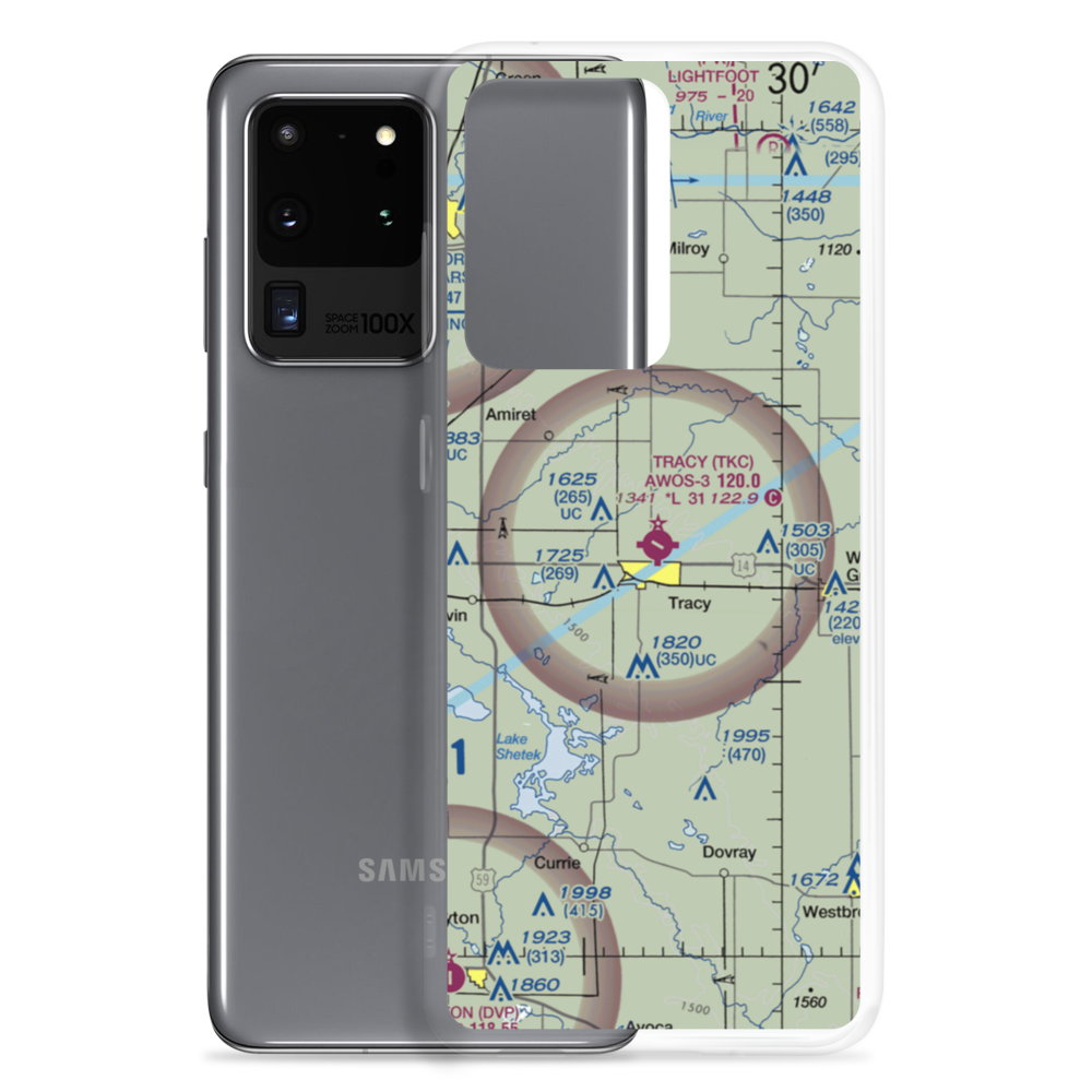 Tracy Municipal Airport (TKC) VFR Sectional Samsung Case Samsung Galaxy S20 Ultra model shown
