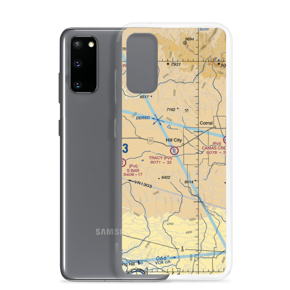 Tracy Ranch Airport (ID88) VFR Sectional Samsung Case Samsung Galaxy S20 model shown