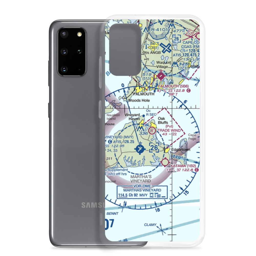 Trade Wind Airport (MA44) VFR Sectional Samsung Case Samsung Galaxy S20 Plus model shown