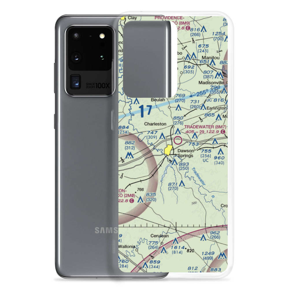 Tradewater Airport (8M7) VFR Sectional Samsung Case Samsung Galaxy S20 Ultra model shown
