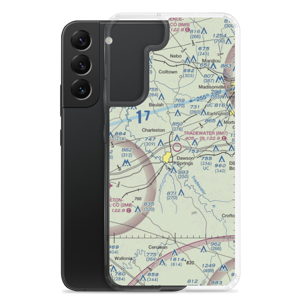 Tradewater Airport (8M7) VFR Sectional Samsung Case Samsung Galaxy S22 Plus model shown