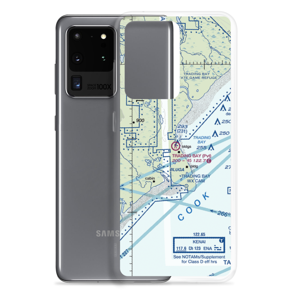 Trading Bay Production Airport (5AK0) VFR Sectional Samsung Case Samsung Galaxy S20 Ultra model shown