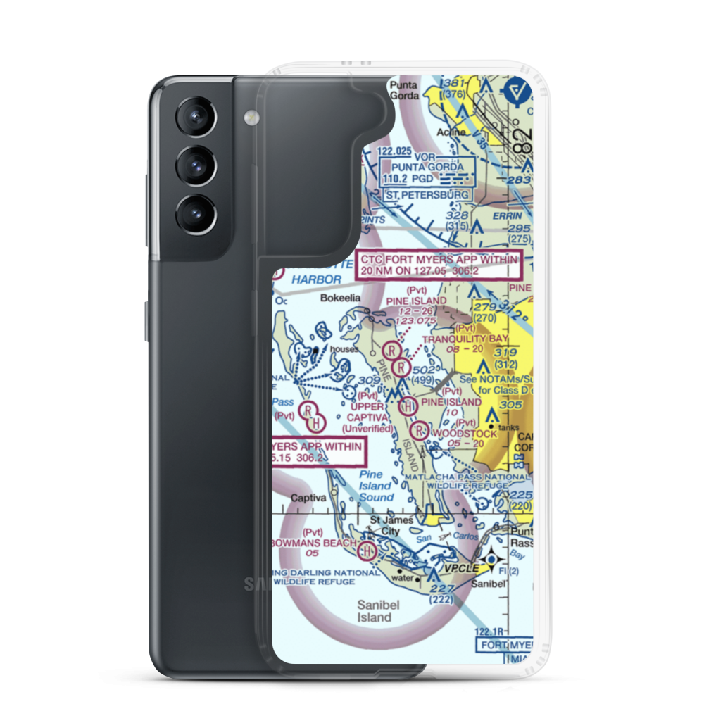 Tranquility Bay Strip (4FA3) VFR Sectional Samsung Case Samsung Galaxy S21 model shown