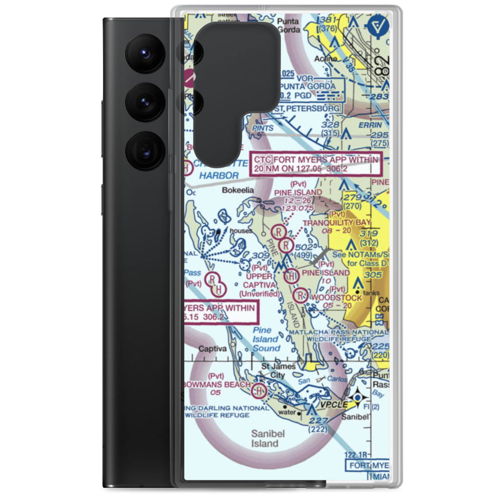 Tranquility Bay Strip (4FA3) VFR Sectional Samsung Case Samsung Galaxy S22 Ultra model shown