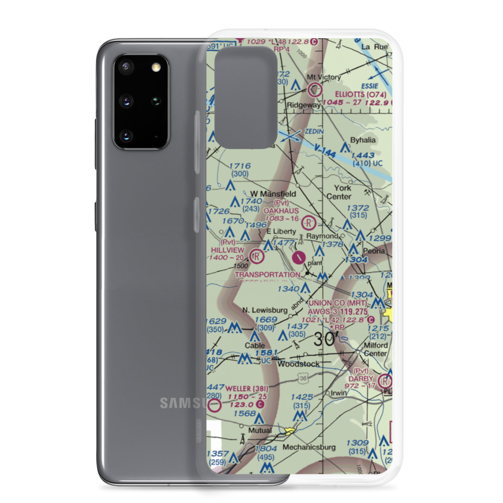 Transportation Research Center of Ohio Airport (9OI5) VFR Sectional Samsung Case Samsung Galaxy S20 Plus model shown