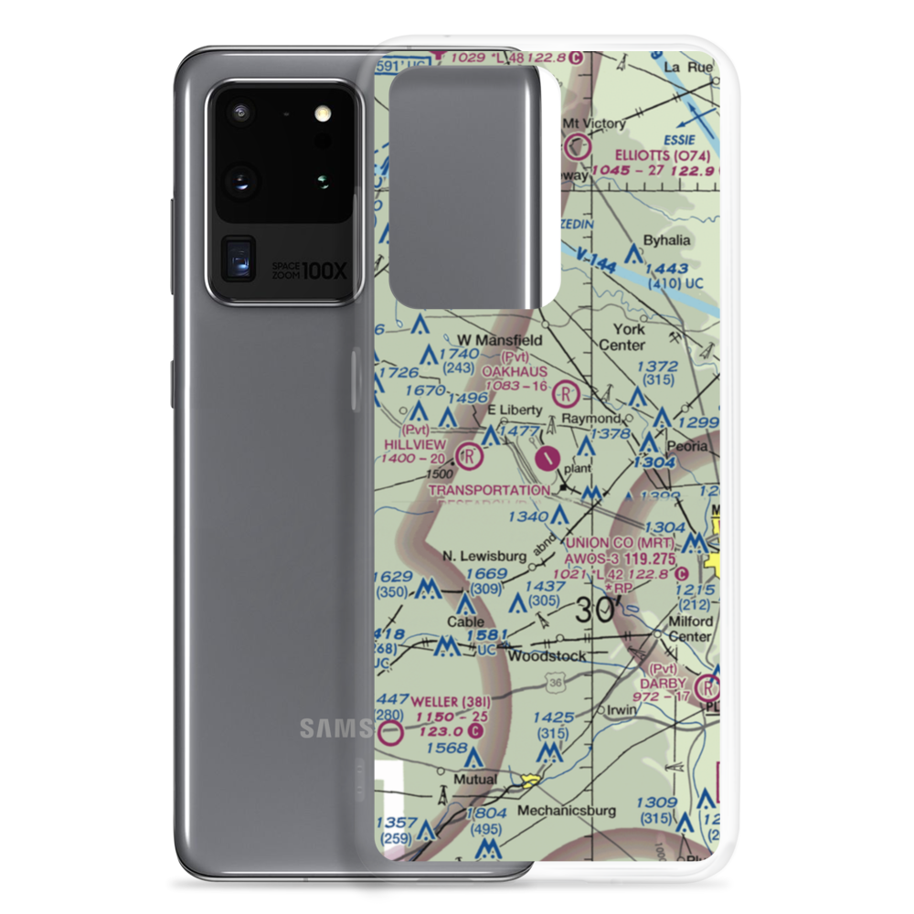 Transportation Research Center of Ohio Airport (9OI5) VFR Sectional Samsung Case Samsung Galaxy S20 Ultra model shown