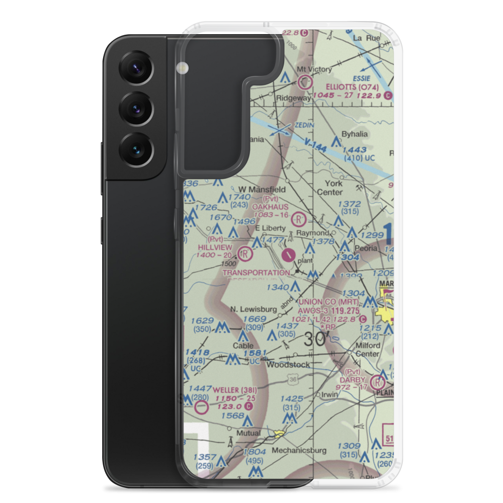Transportation Research Center of Ohio Airport (9OI5) VFR Sectional Samsung Case Samsung Galaxy S22 Plus model shown