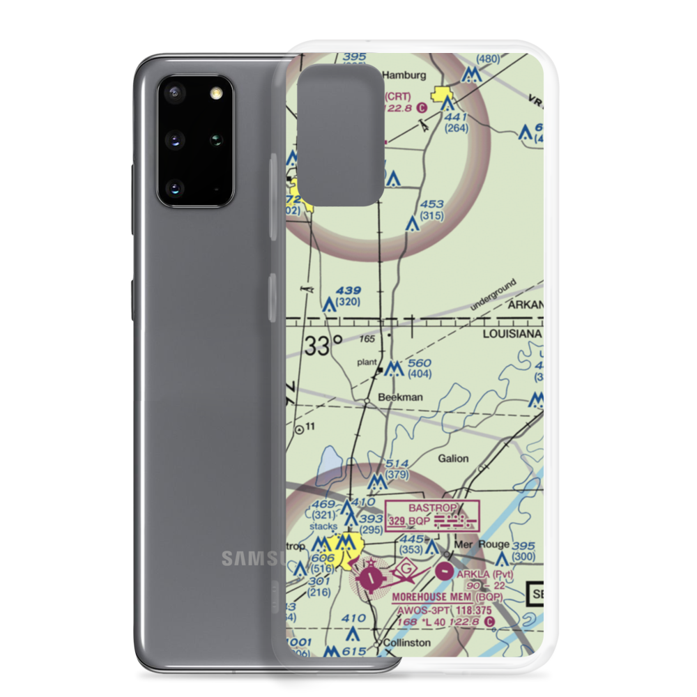 Travis Airport (LA63) VFR Sectional Samsung Case Samsung Galaxy S20 Plus model shown