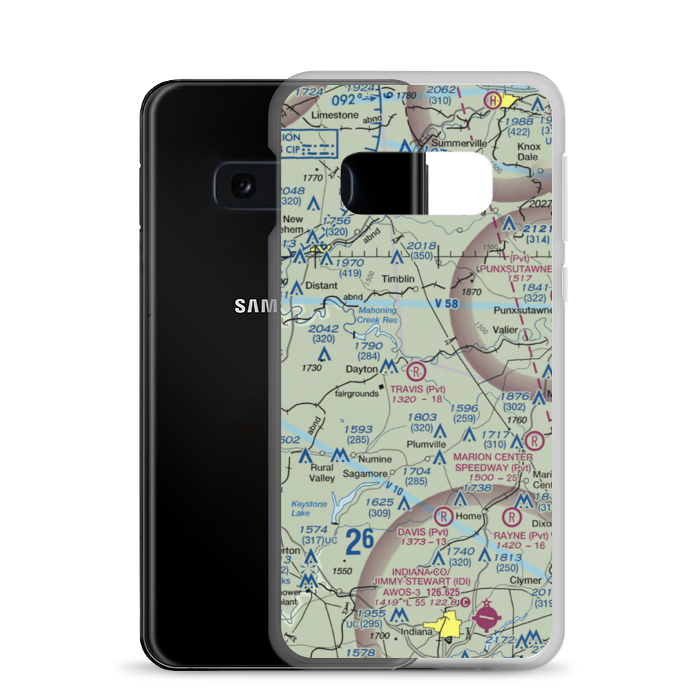 Travis Airport (PS98) VFR Sectional Samsung Case Samsung Galaxy S10e model shown