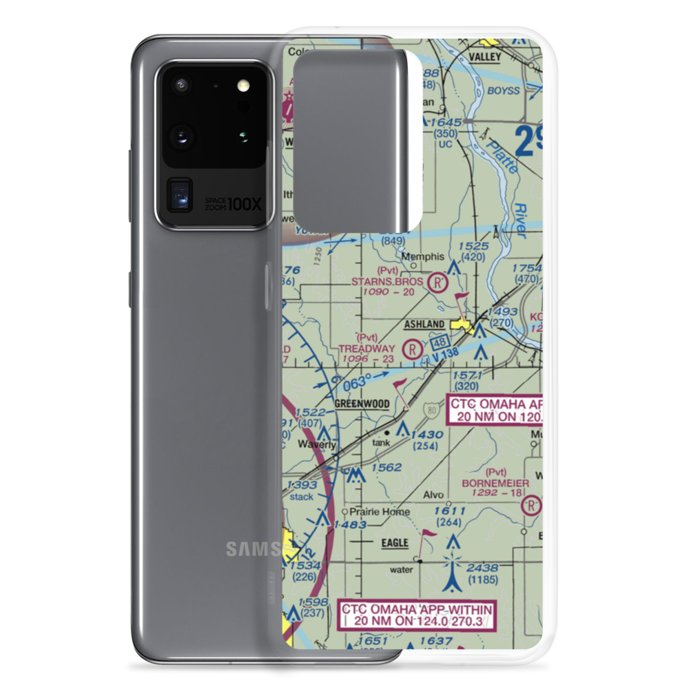 Treadway Air Airport (NE26) VFR Sectional Samsung Case Samsung Galaxy S20 Ultra model shown